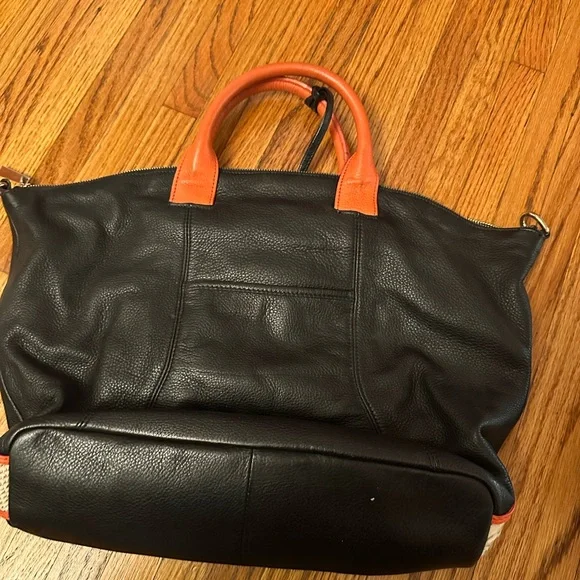 Stylish Black and Orange Women's Bag - Picture 2 of 9